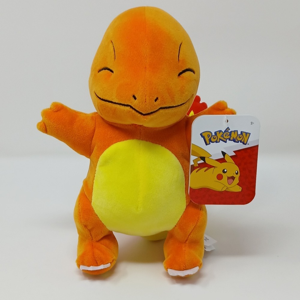 Pokemon Charmander 8" Plush 2024 Jazwares New With‎ Tag Nintendo